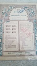 The Rosary Piano Vocals sheet music Ethelbert Nevin 1911 Boston Music Company  - £77.78 GBP