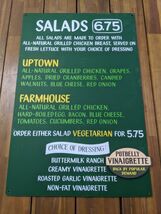 Potbelly Sandwich Works 2000s Official Salad Hanging Menu Board Sign 20&quot;... - $485.62 CAD