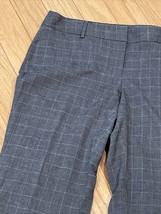 Apostrophe Dress Pants Women’s 6 Petite Gray Stripe Stretch Career Work Trousers - £11.72 GBP