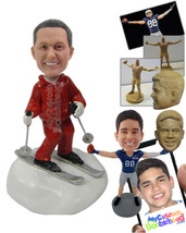 Personalized Bobblehead Cool Fella In Tracksuit Skating On Ice - Holidays &amp; Fest - £82.31 GBP