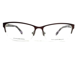 Kate Spade Eyeglasses Frames MARNIE B3V Purple Brown Cat Eye Half Rim 53-15-135 - £68.71 GBP