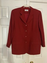Alfred Dunner  Women  Red Jacket Size 16 - £23.70 GBP