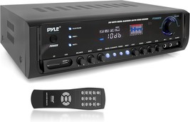 Pyle Wireless Bluetooth Power Amplifier System 300W 4 Channel, Pt390Btu,Black - $184.99