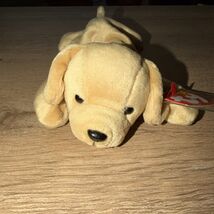 Vintage Plush Fetch The Golden Retriever Ty Beanie Baby (Tag Error) - $24.74