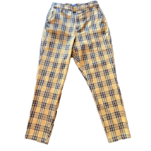 Yellow Plaid Pants Hot Topic Y2K High Rise Grunge Skater - £15.00 GBP