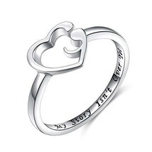 Semi Colon Ring Sterling Silver Quote My Story Isn&#39;t Over Yet Size 4 5 6 7 8 9  - £36.95 GBP