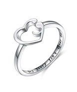 Semi Colon Ring Sterling Silver Quote My Story Isn&#39;t Over Yet Size 4 5 6... - £37.41 GBP