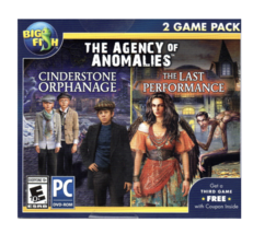 Big Fish &quot;The Agency Of Anomalies&quot; Hidden Object, 2 Games, PC DVD-ROM Software - £10.14 GBP
