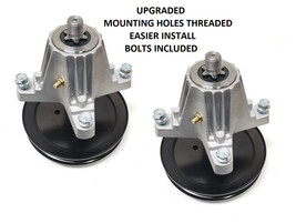 2 Upgraded Spindle Assemlies for MTD Cub Cadet 918-06989 618-06989 Fits 46&quot; Deck - £56.79 GBP