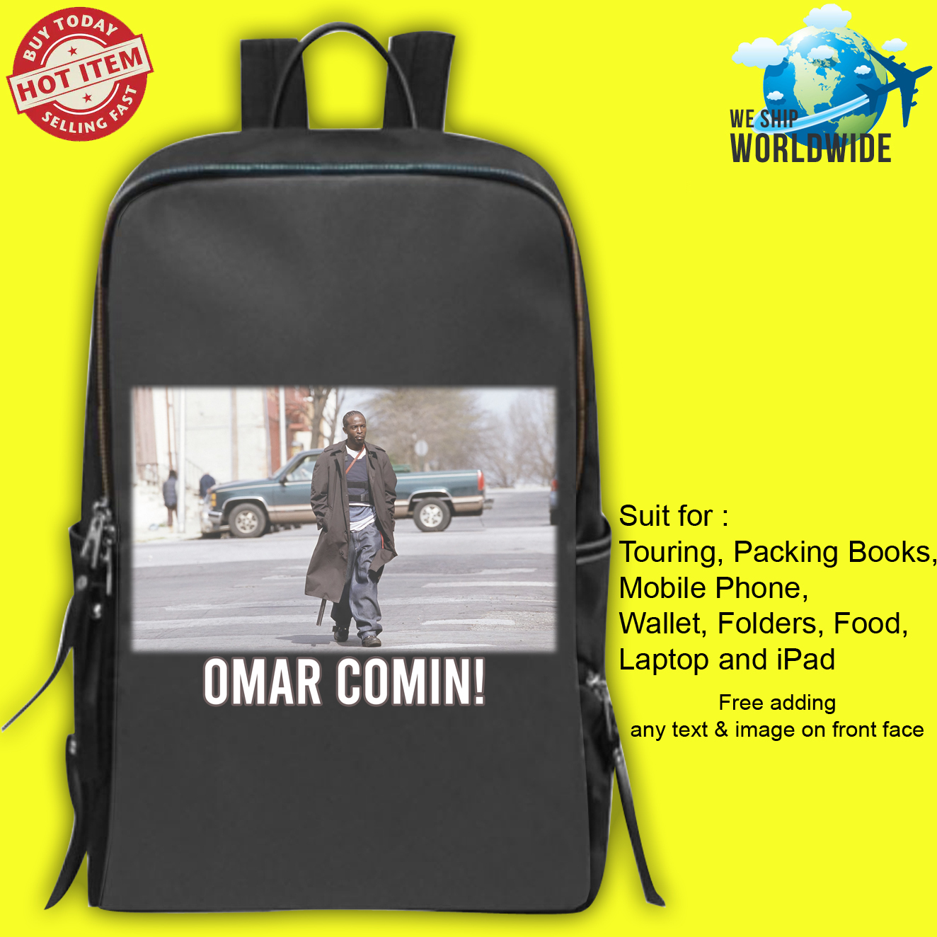 Primary image for 1 OMAR LITTLE Backpack Bags