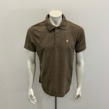 Bongo Jeans Polo Shirt Men&#39;s Size XL Brown Short Sleeve Collared Shirt - $10.79 CAD
