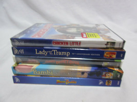 Huge Lot of 5 Unique Disney Kids Movies New Sealed Bambi Lady Tramp Chicken Etc - £21.93 GBP