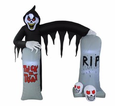 8 Foot Halloween Inflatable Ghost Skeleton Grim Reaper Yard Decoration Skulls - £88.19 GBP