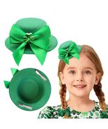 St. Patrick’s Day Leprechaun Top Hat Hair Bow Clips Green Clover Shamrock - €8,99 EUR
