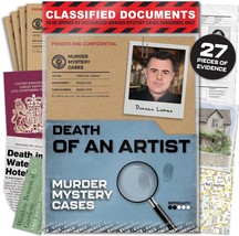 Unsolved Murder Mystery Game MMC Death of an Artist Unsolved Mystery Board Game  - £27.72 GBP