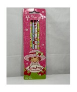 2006 American Greetings Strawberry Shortcake 4 Piece No 2 Lead Real Wood... - £6.92 GBP