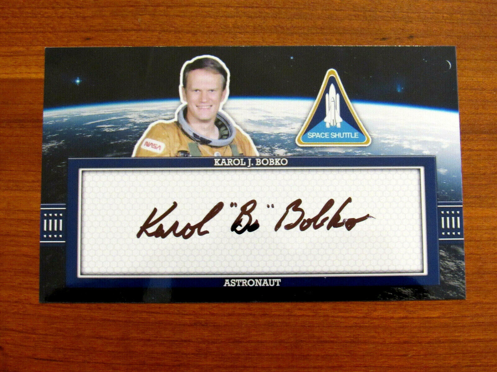 KAROL &quot; BO &quot; BOBKO SKYLAB SHUTTLE ASTRONAUT SIGNED AUTO NASA COLOR PHOTO    - $69.29