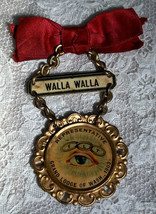 1903 Grand Lodge of Washington Masonic Walla Walls Representative Ribbon/Badge - £62.26 GBP