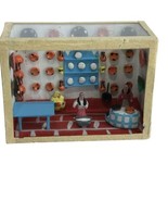 Micro Miniature Dollhouse Box Room Diorama Pottery Store Studio 1:144 Me... - $59.39