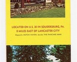 Soudersburg Motel US 30 Soudersburg Pennsylvania 1960&#39;s - $17.82