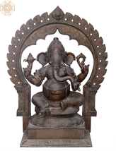  25&quot;Bhagawan Ganesha Handmade Panchaloha Bronze Idol from Swamimalai| Home Decor - £2,745.65 GBP