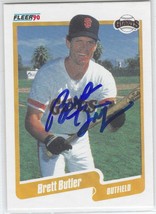 Brett Butler Auto - Signed Autograph 1990 Fleer #53 - MLB San Francisco Giants - £4.69 GBP