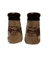 Vintage Anchor Point Alaska Mugs &amp; Jugs Bear Salt &amp; Pepper Shakers Rustic  - $31.38 CAD