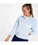 CALIA Women&#39;s Soft Scuba Golf Striped 1/4 Zip Light Blue Size XXL Top Mo... - $912.95 MXN