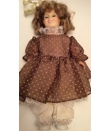 Vintage 12&quot; Ideal Toy Corp Doll 1980&#39;s Brown Polka Dot Dress - €5,85 EUR