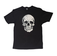 Men&#39;s Halloween Skull Black Graphic T-Shirt - £14.93 GBP