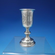 Russian 84 by Unknown .875 Silver Vodka Glass Bright-Cut 4&quot; x 1 1/2&quot; (#5211) - £163.13 GBP