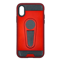 for iPhone X/Xs King Armor Style Case W/Kickstand RED - £6.02 GBP