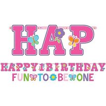 Wild Fun to be One 1st Birthday Party Jumbo Banner Kit with Mini Banner New - $145.83 MXN