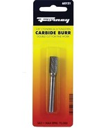 Forney 60121 Tungsten Carbide Burr with 1/4-Inch Shank, Cylindrical, 3/8... - £33.17 GBP
