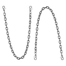 2Pcs Metal Key Chains Clip Rock Punk Single Strands Wallet Chain Belt Hip Hop Je - £15.26 GBP