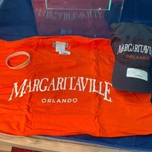 Jimmy Buffett Margaritaville Orlando Tee T-Shirt + Hat + Band Combo Oran... - $37.07