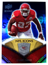 LARRY JOHNSON 2008 Upper Deck Icons NFL Icons Rainbow Blue 186/250 #NFL31 - $0.94