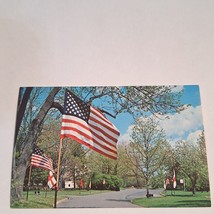 Postcard Avenue Of Flags Washington Crossing State Park New Jersey Chrome - £5.41 GBP