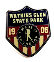 Watkins Glen State Park 1906 Shield Hiking Pin Souvenir NY Village Waterfalls... - £10.04 GBP