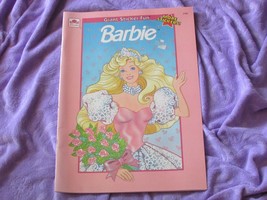 BARBIE STICKER FUN punch, wet, stick 1990 Golden Book (books) - £9.43 GBP