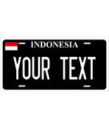 Indonesia Black Flag License Plate Personalized Custom Auto Bike Motorcy... - $196.34 MXN+