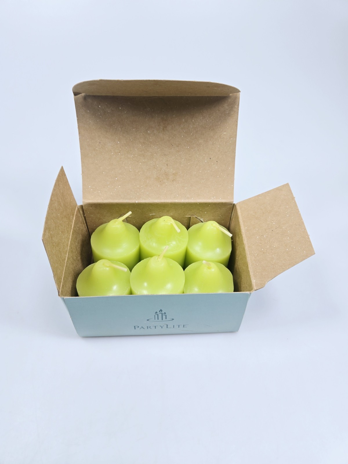 PartyLite Marvelous Melon Votive Box Of 6 Candles V06781 NEW NOS Green - $9.74