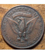 Westbrook, Maine ME Eagle Chapter No 11 One Penny Masonic Pictorial Token - €25,87 EUR