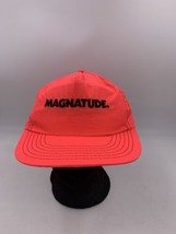 Vintage Neon Red Pink Snapback Adjustable One Size Fits Most MAGNATUDE C... - £8.92 GBP