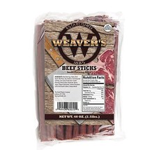 Weavers Smoked Meats 7&quot; Meat Sticks- Established in 1885 (Mild Beef, 2.5... - $50.44
