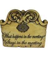 Recovery Plaque What Happens In The Meeting  - £23.72 GBP