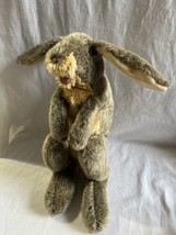 Folkmanis Full Sized Body 15&quot; Hand Puppet LargeJACK RABBIT Bunny Rabbit ... - $21.73