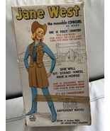 Vintage 1960’s Marx Co. Jane West Movable Cowgirl Doll - £78.65 GBP
