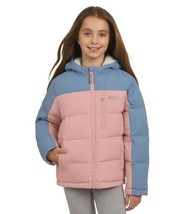 Eddie Bauer Boys Girls Puffer Jacket Pink Blue Colorblock Down Full-Zip ... - $52.99