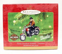 VINTAGE 2001 Hallmark Keepsake Christmas Ornament Harley Davidson Barbie - £23.34 GBP